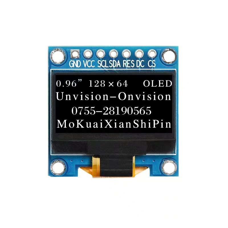 0.96-inch OLED new display 12864 monochrome SSD1315 module 4-pin IIC Module 7-pin SPI
