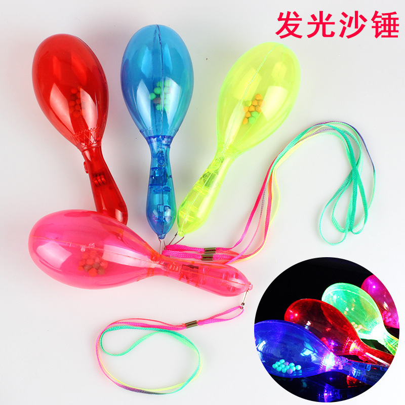 Luminous Sand Hammer Led Luminous Sand Hammer Concert Cheering Props Ktv Toy Flash Sand Hammer Manufacturer Wholesale