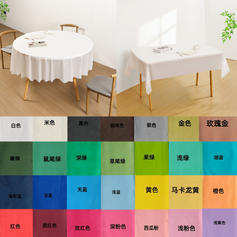 Прямые продажи фабрики одноразовая скатерть в клетку и горошек, прямоугольная и круглая, популярная на Amazon