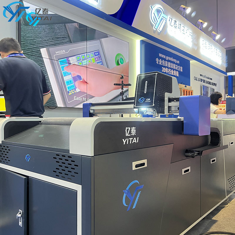 Fully Automatic Feeding and Sample Cutting Machine for Corrugated Paper and Self-Adhesive Materials, Pp Plastic Board Computerized Vibrating Knife Cutting Machine