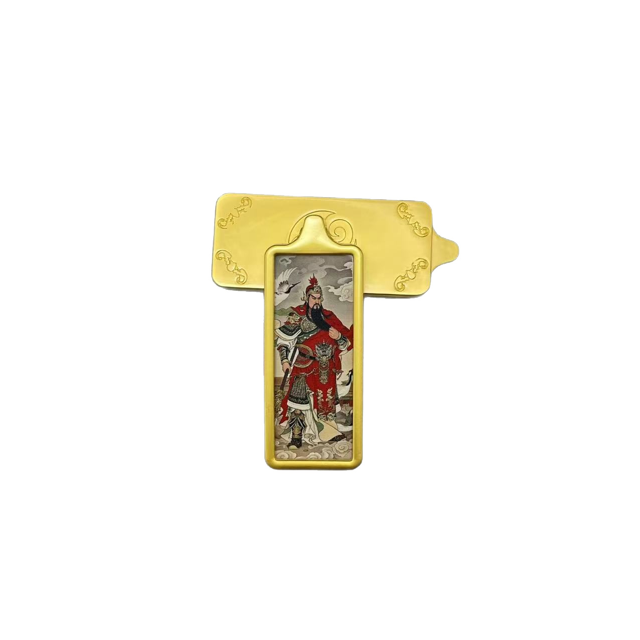 Small Square Thangka Box Matte Gold Single-Sided Acrylic Pendant Gawu Box Without Rope Painting Core