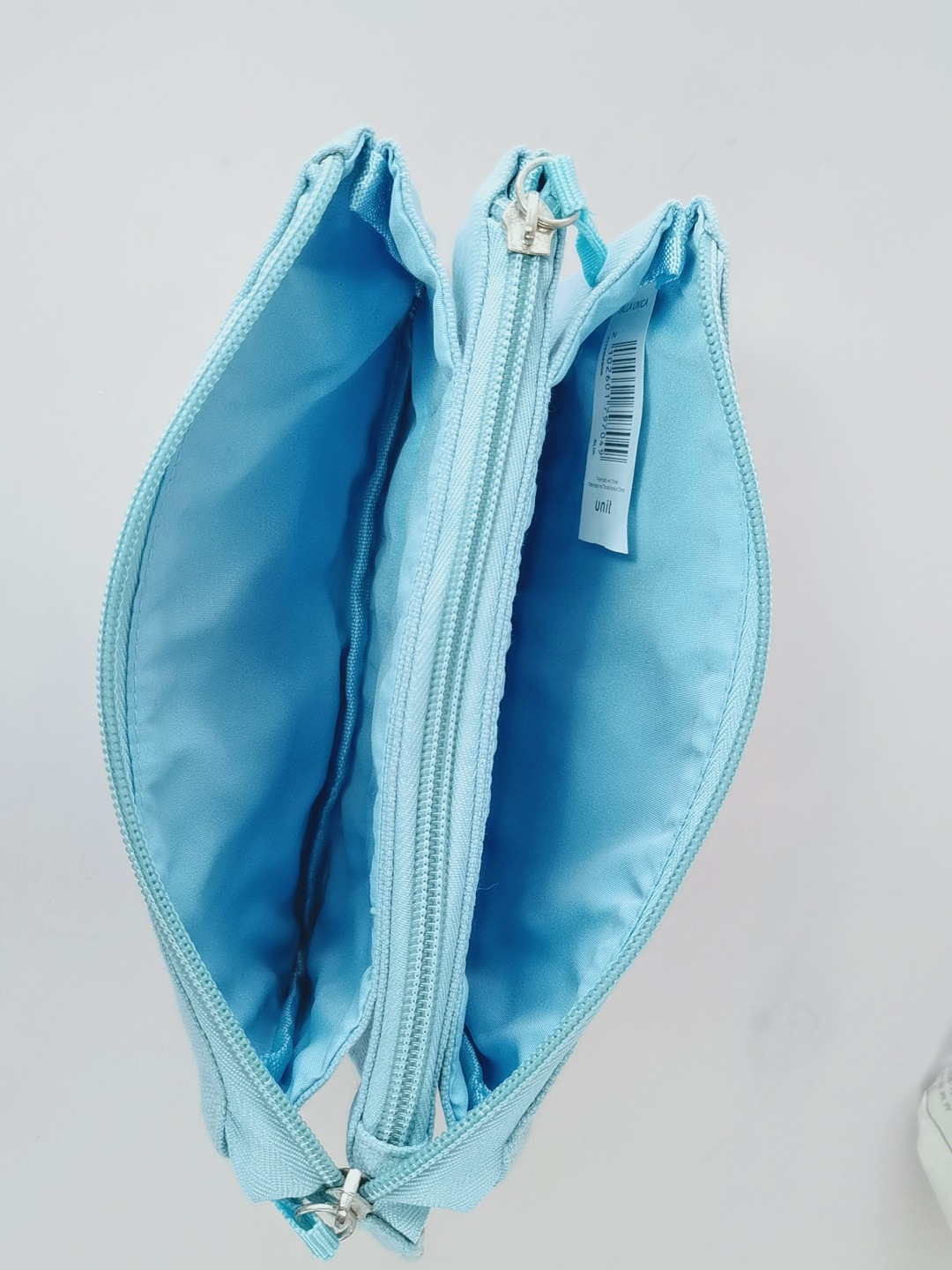 Casual Solid Color Pencil Case Large Capacity Pencil Bag