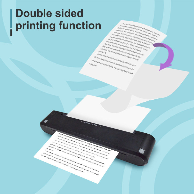 Tpl Bluetooth Thermal Transfer A4 Printer Double-Sided Printing A4 Paper Barcode Mobile Phone Printing Portable
