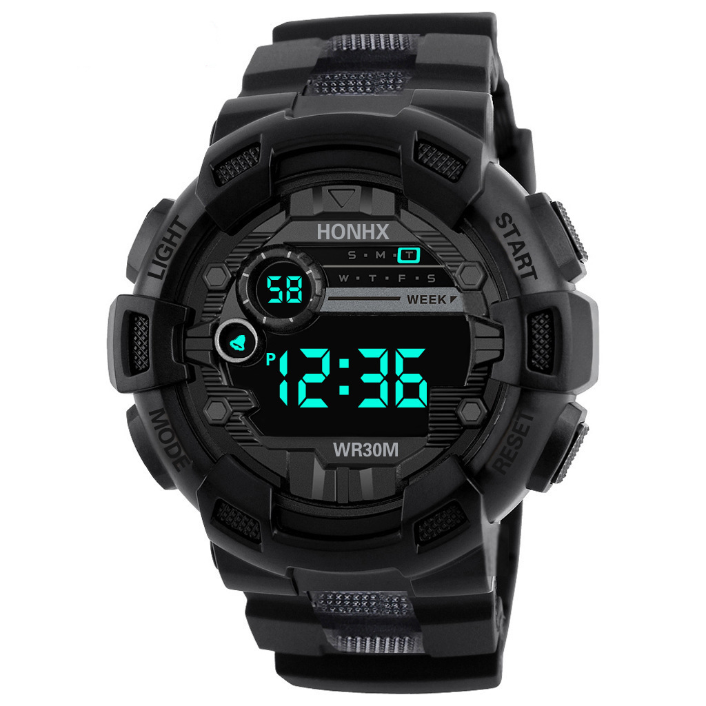 Spot Manufacturers Directly Supply Foreign Trade Honhx Men's Sports Waterproof Luminous Multi-Function Digital Watches Wholesale