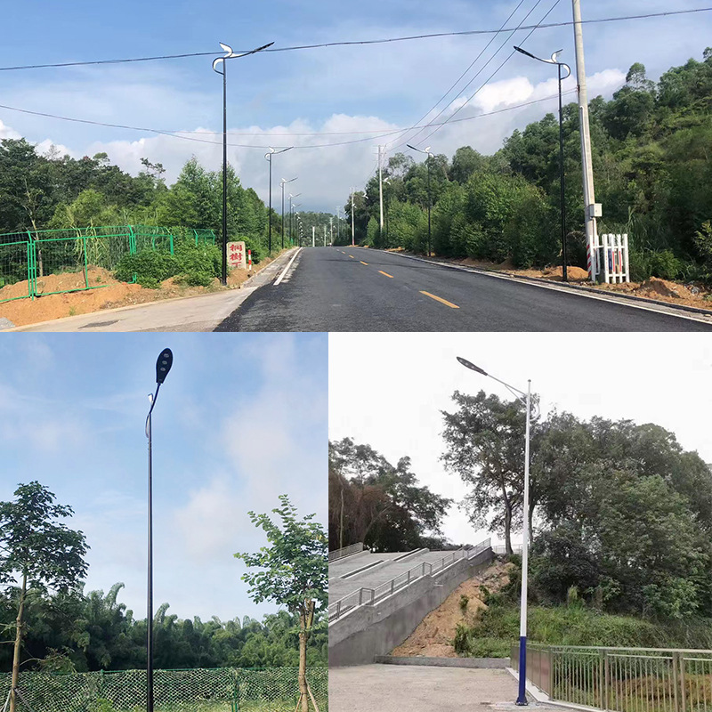 Cross-border wholesale 100W outdoor bright rural sword single arm Mains Street Light led super bright 6 m engineering street light