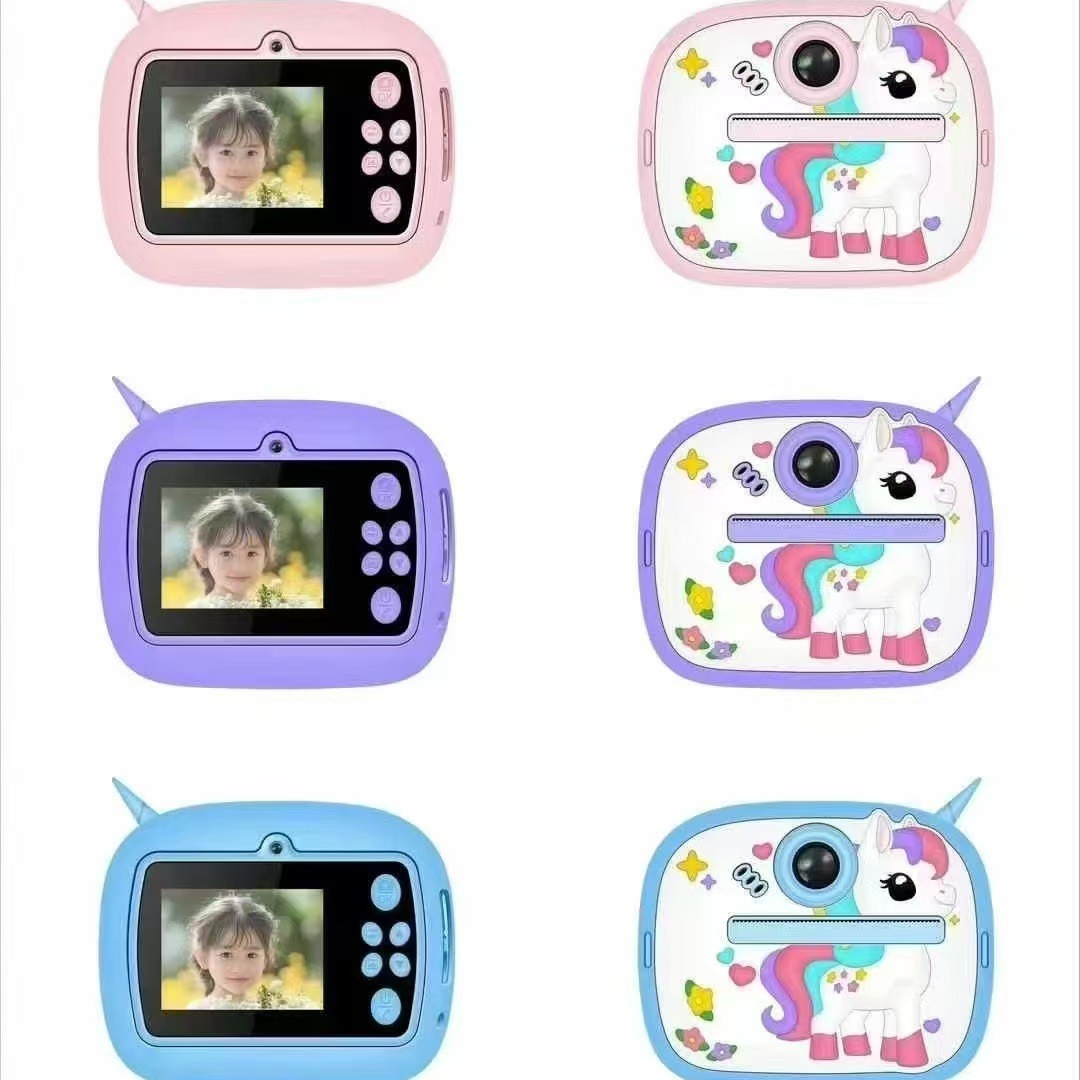 New Colorful High-Definition Printing Camera, Children's Instant Camera, Takes and Prints Photos Instantly, Can Take Selfies Y60Y70Y80