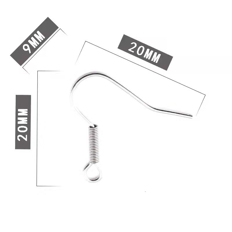 Factory direct ear hook earring accessories without Round beads ear hook earring accessories wholesale factory direct sales