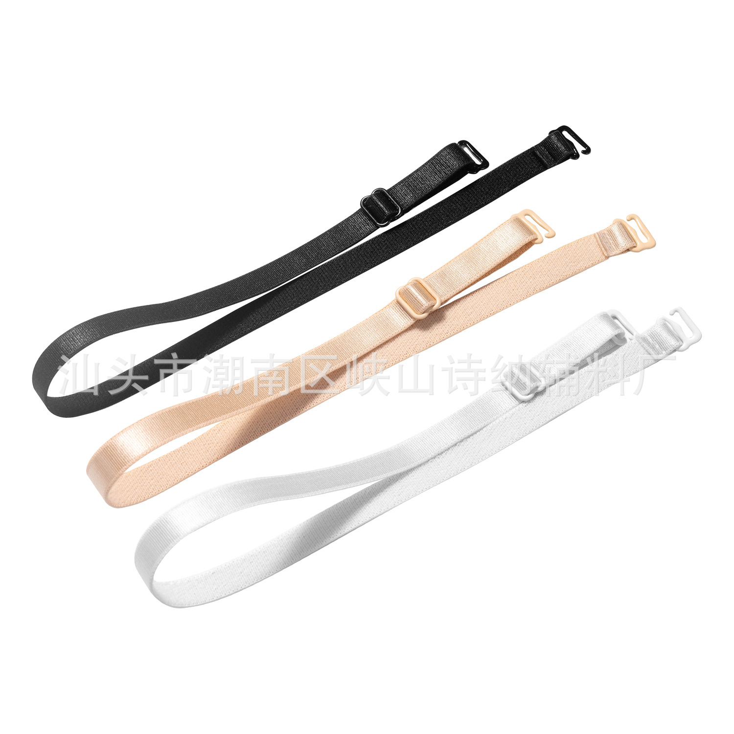 Cross-Border Spot Inner Wear Double Hook Underwear Shoulder Straps Replacement Bra Finished Elastic Band Non-Slip Colorful Women's Bra Suspenders