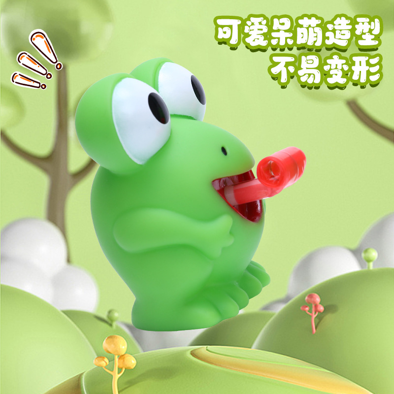Frog Tongue Dinosaur Pinch Fun Douyin Same Sound Gift Toy Street Stall Decompression Doll Wholesale Cross-Border