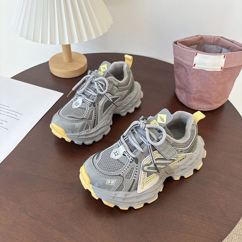 Difei Children's Shoes Autumn and Winter New Style Fleece-Lined Warm Street Dad Shoes Sports Cotton Shoes Children's Casual Running Shoes