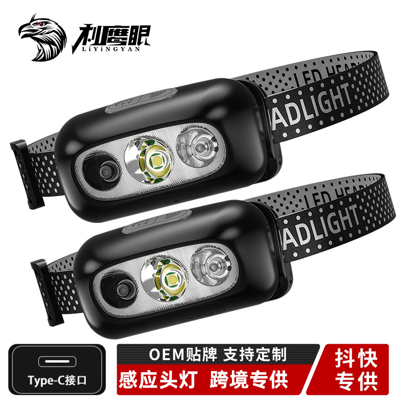 Фонарь с супер ярким светом, длительное время работы, крепление на голову, для ночной рыбалки