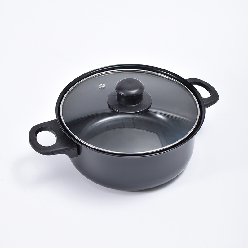 Cross-border direct supply of 13-piece set of pots and pans gift set box frying pan small frying pan soup pot shovel set Wholesale