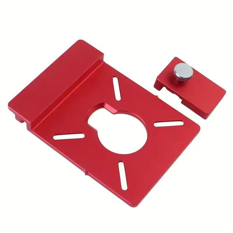 Cross-Border Hot-Selling Woodworking Guide Rail Adapter Linear Milling Groove Aluminum Alloy Auxiliary Bracket with Limiter