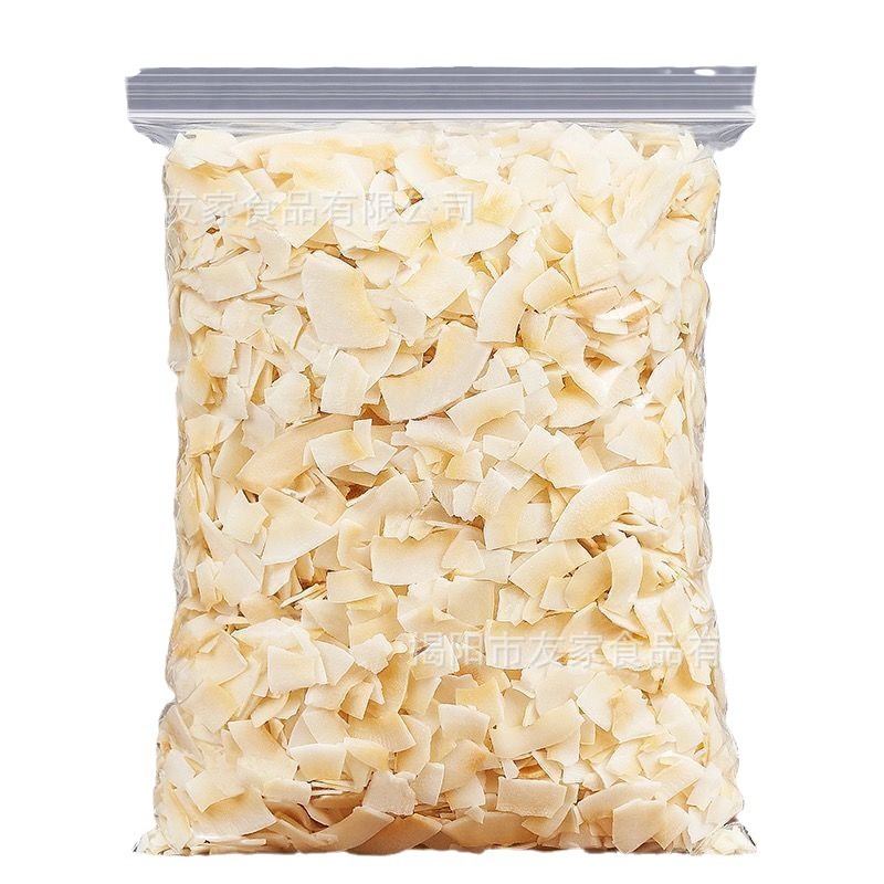 Hainan specialty coconut crisp chips milk-flavored large instant snacks coconut dried meat thin crisp pieces roasted coconut slices coconut wholesale
