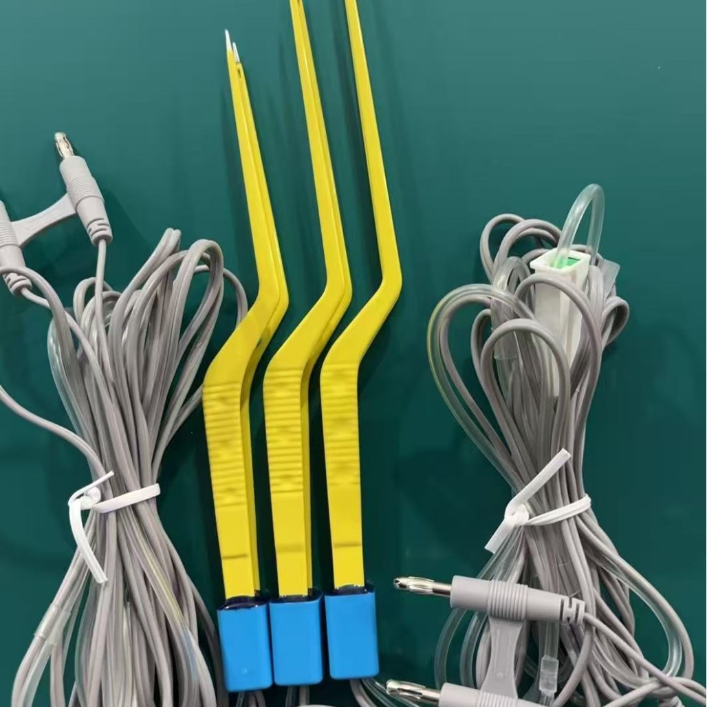 Supply Bipolar Water Drop Electrocoagulation Tweezers, Disposable Low Temperature Cutting Electrocoagulation Knife, High Frequency Surgical Electrocoagulation Tweezers