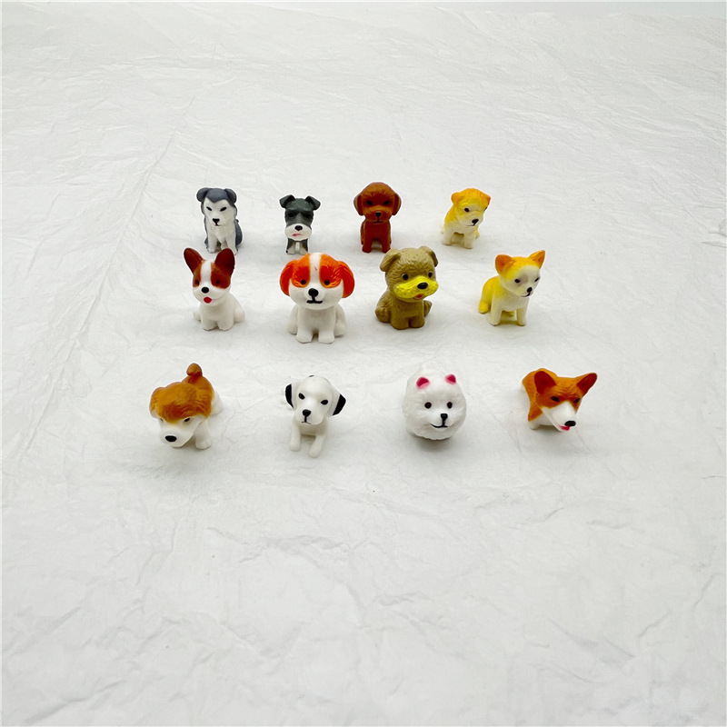 Разнообразие оптовых товаров, 2.5 см мини игрушки для собак, украшения, шнауцер, пятнистый корги, игрушки для песочницы