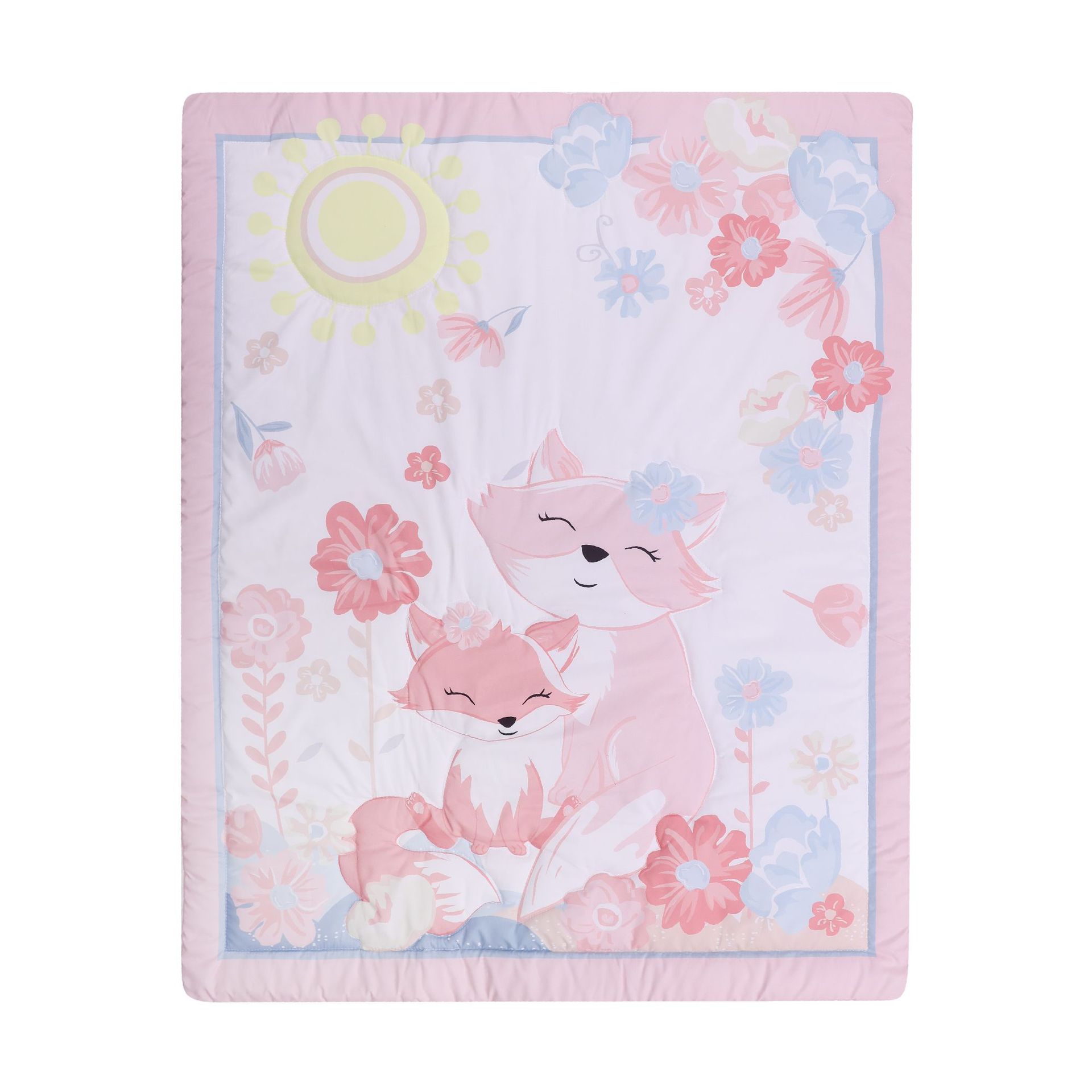 Newborn suit children's fitted sheet single bed skirt infant bedding three-piece set