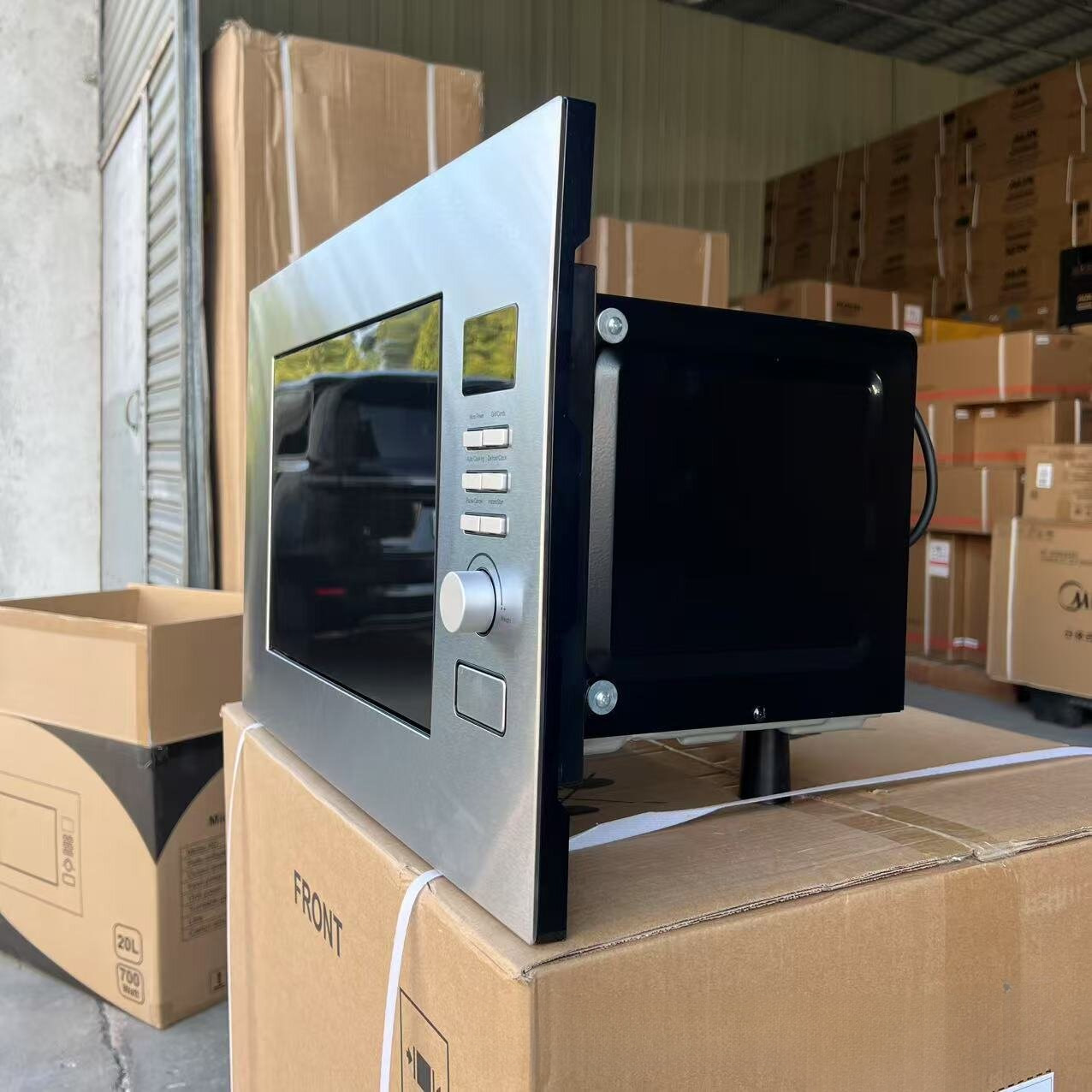 Cross-Border English Version of Embedded Microwave Oven Household Stainless Steel Panel Microwave Oven 20L Microwave Oven