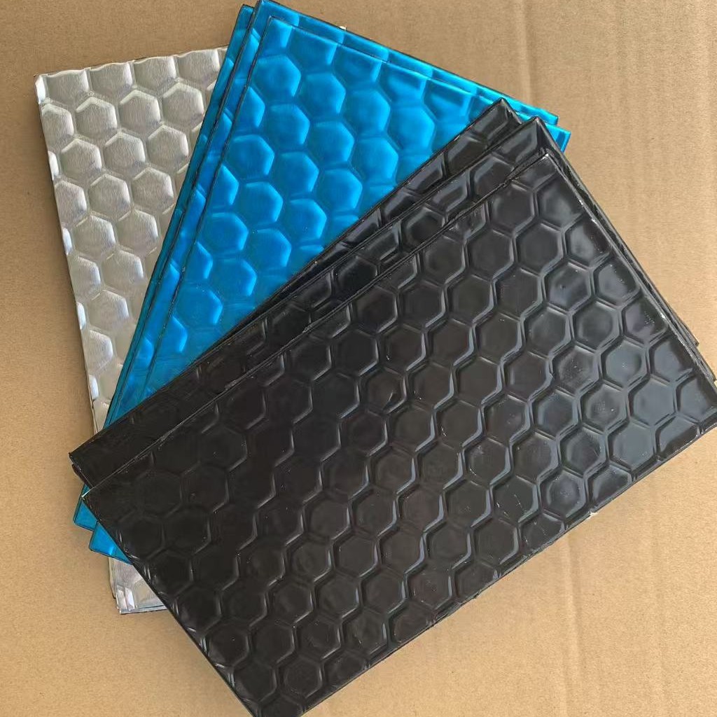 Шумоизоляционная антивибрационная плита для автомобиля, шумоизоляционный хлопок, звукопоглощающий хлопок для четырех колес, самоклеящаяся наклейка для снижения шума в дверях всего автомобиля