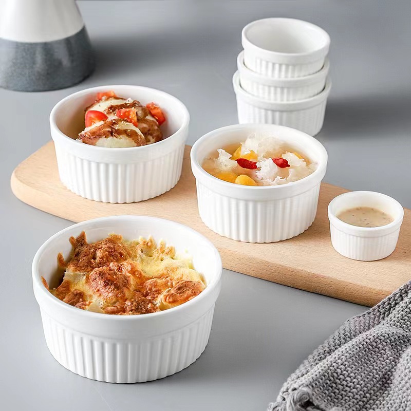 Керамическая форма для пудинга, жаропрочная, десертная чаша, форма для торта, чаша для приправ, плетеная чаша, форма для выпечки, суфле форма