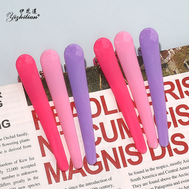 Yi Zhilian barber shop duckbill seamless clip hair salon scissors hairpin clip bangs clip hairstyle positioning clip