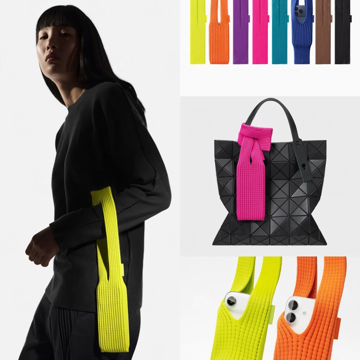 Official Same Style Mobile Phone Bag Knitted Crossbody Handbag iPhone Pocket Mobile Phone Bag Apple Mobile Phone Bag