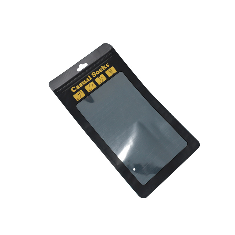 High-grade men's and women's socks bag white long and short socks bag stockings chain plastic bag socks packaging bag spot