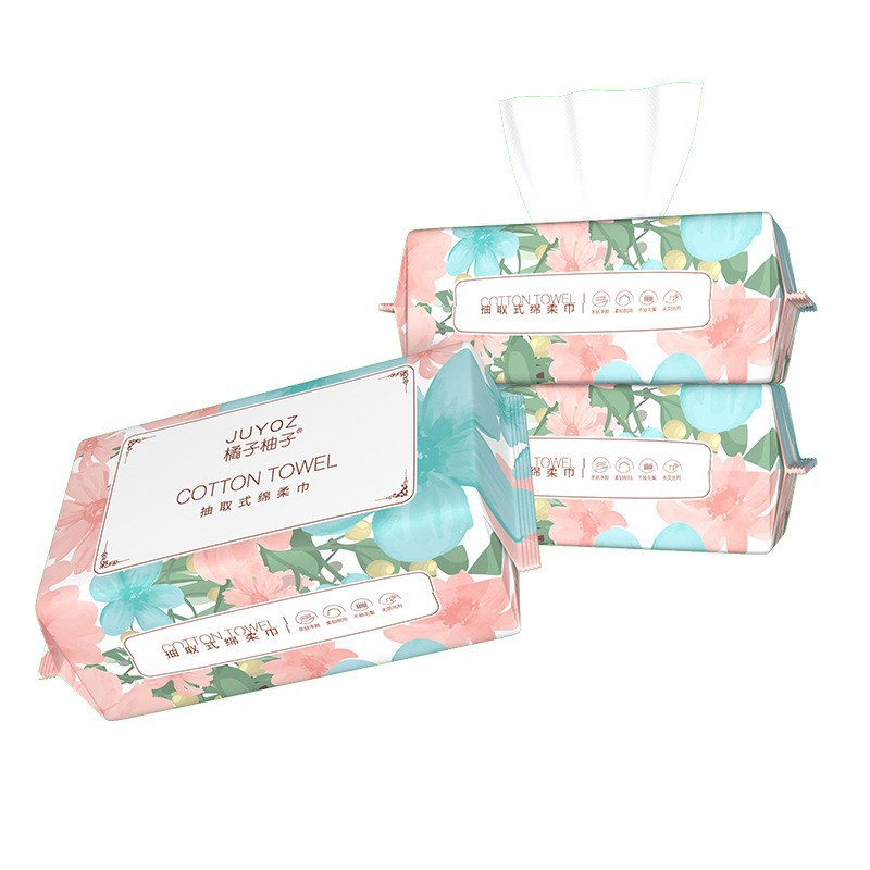 Disposable Facial Cleansing Towel, Cotton Soft Towel, Thickened Beauty Extractable Facial Cleansing Towel, Facial Wipe, Makeup Remover, Facial Cleansing Towel, Thickened and Soft