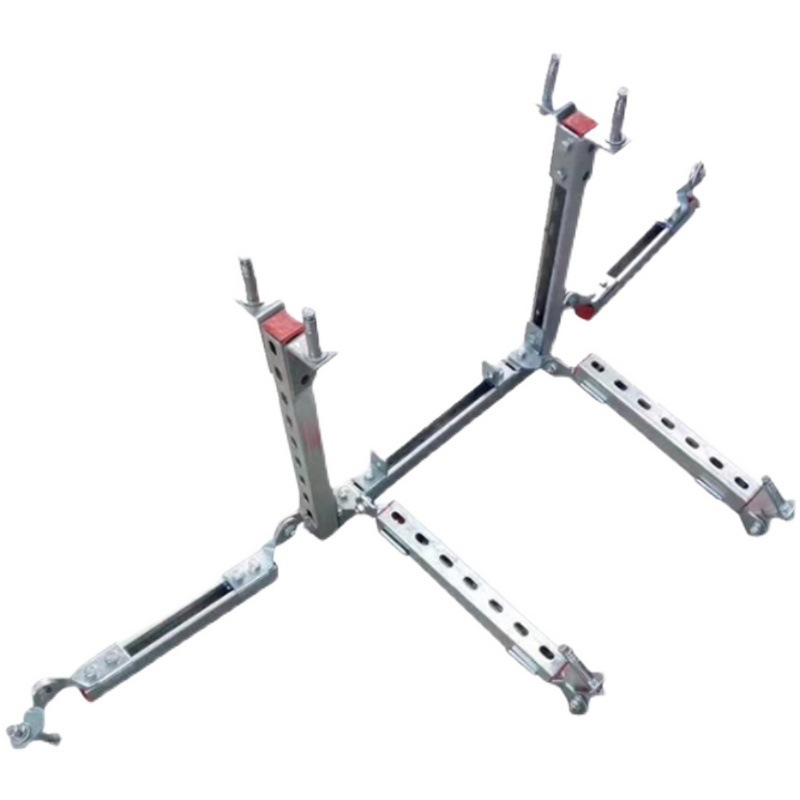 Anti-seismic Bracket Pipe Cable Tray Bracket C- shaped Steel Pipe Gallery Fire Duct Photovoltaic Galvanized Shockproof Hanger