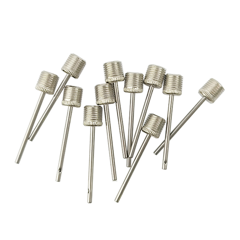 Stainless steel metal valve needle basketball football inflatable needle mini pump accessories American air nozzle air needle