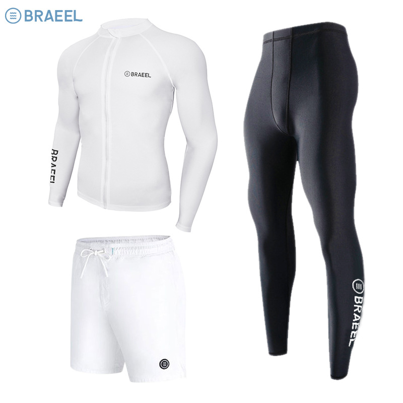 Diving suit men's sun protection quick-drying split long-sleeved trousers snorkeling jellyfish suit couple warm swimsuit surfing suit