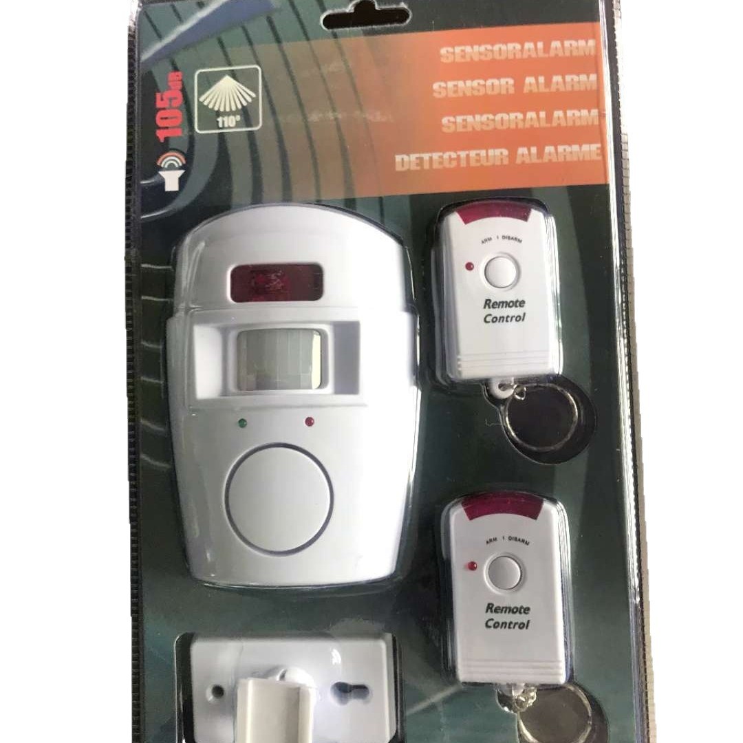 Infrared human body induction remote control alarm electronic dog alarm household door and window alarm voice reminder