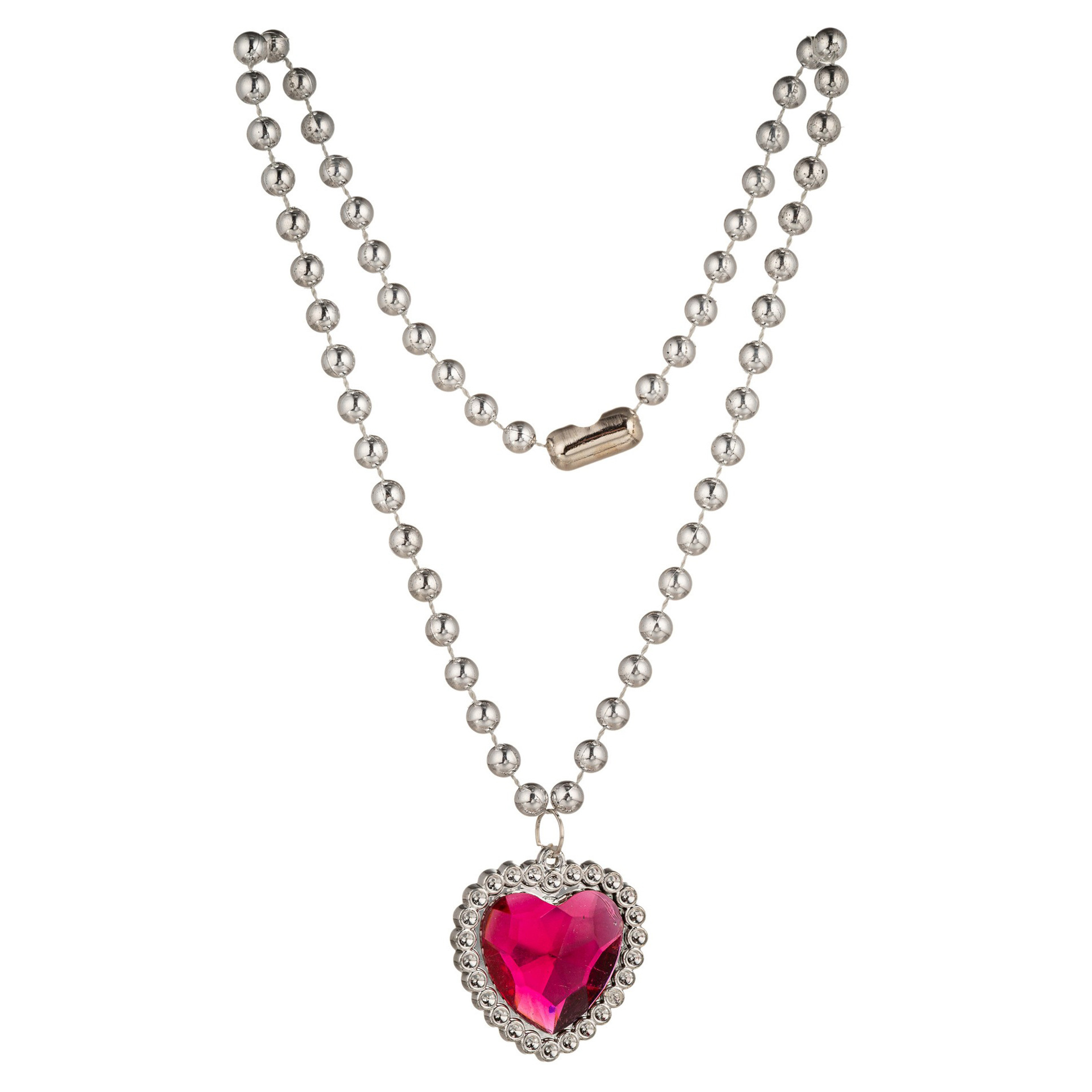 Children's necklace DIY heart pendant plastic string bead necklace Frozen matching spot wholesale