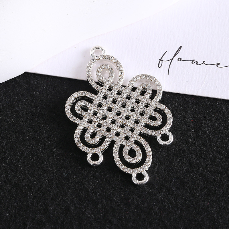 New Mongolian Elements Full of Diamonds Mongolian Auspicious Knot Accessories Traditional Diamond Craft Fashion Accessories Manufacturer Wholesale