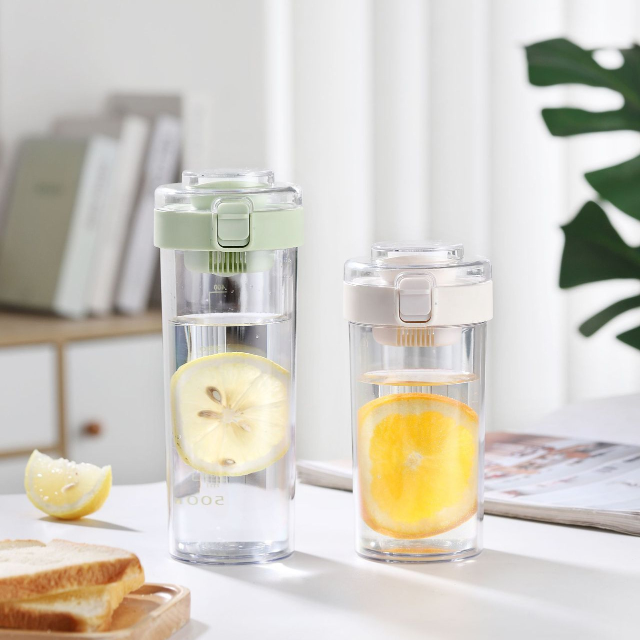 Кубок для отделения чая, стильный двойной термос объемом 500 мл, портативный для студентов, защищающий от ожогов