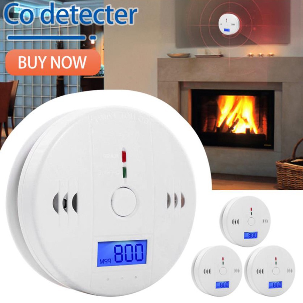 English Cross-Border Carbon Monoxide Alarm Home Gas Detection Lcd Foreign Trade Carbon Monoxide Detector