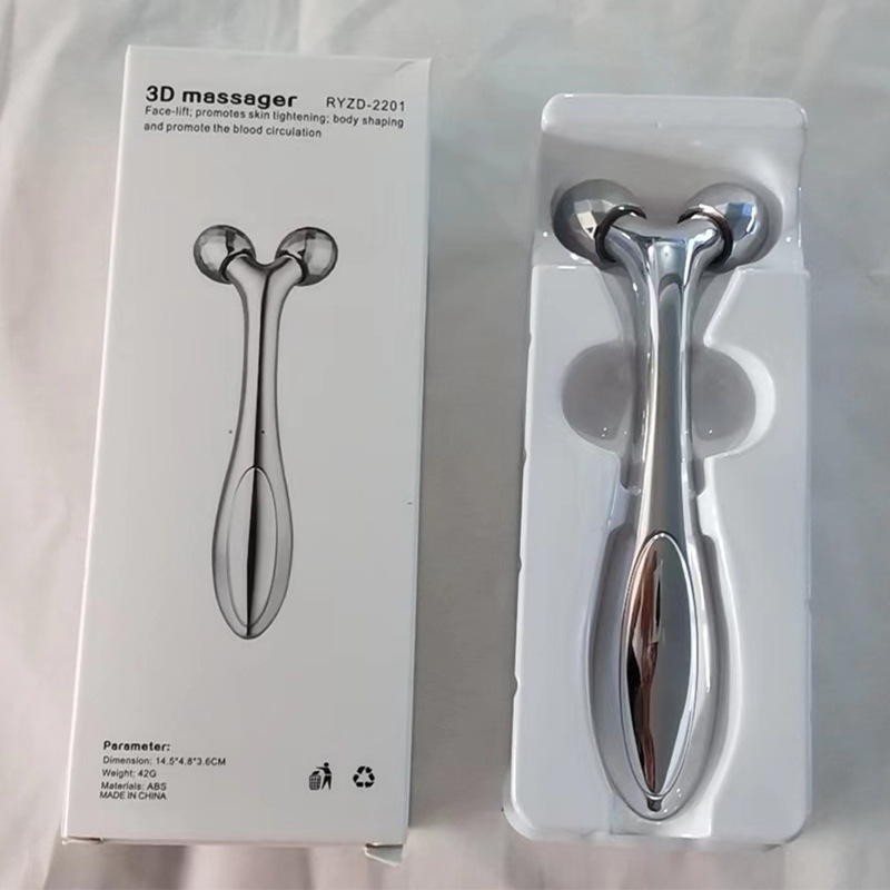 Фабричное прямое предложение массажера для лица с роликом мини портативный Y-образный массажер ручной 3D бьюти-стик
