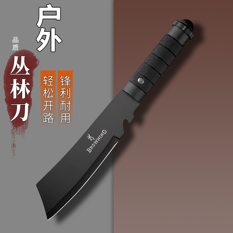 Прямой нож для мяса для кемпинга и защиты, многофункциональный, высокой твердости, для выживания в дикой природе