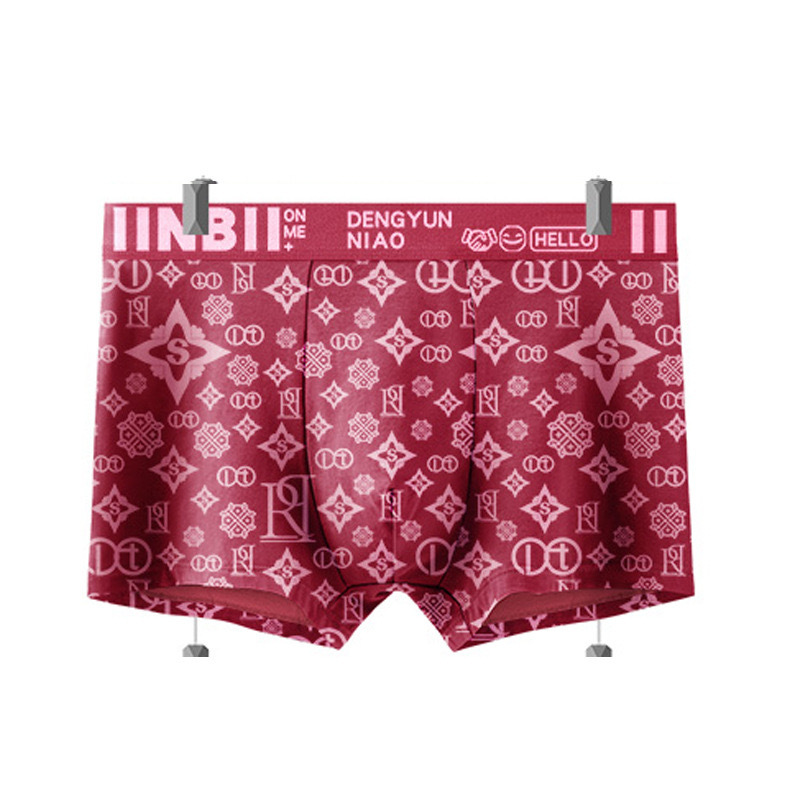 Wholesale genuine goods men's underwear men's boxers head printing youth breathable boys boxer shorts men's shorts printing