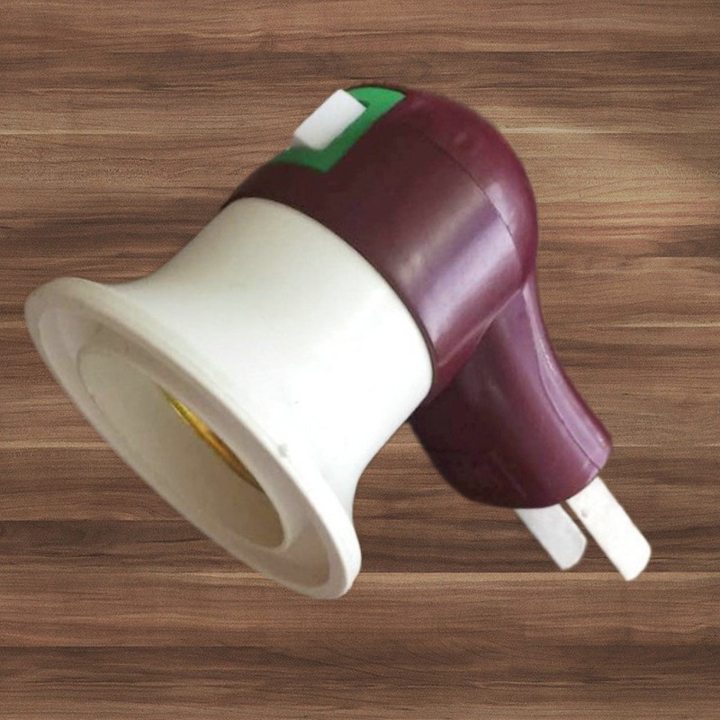 Pipe Light Socket Wall-Mounted Energy-Saving Light Bulb Manufacturer Switch Supply Mobile E27 Lamp Holder Tiltable Wholesale