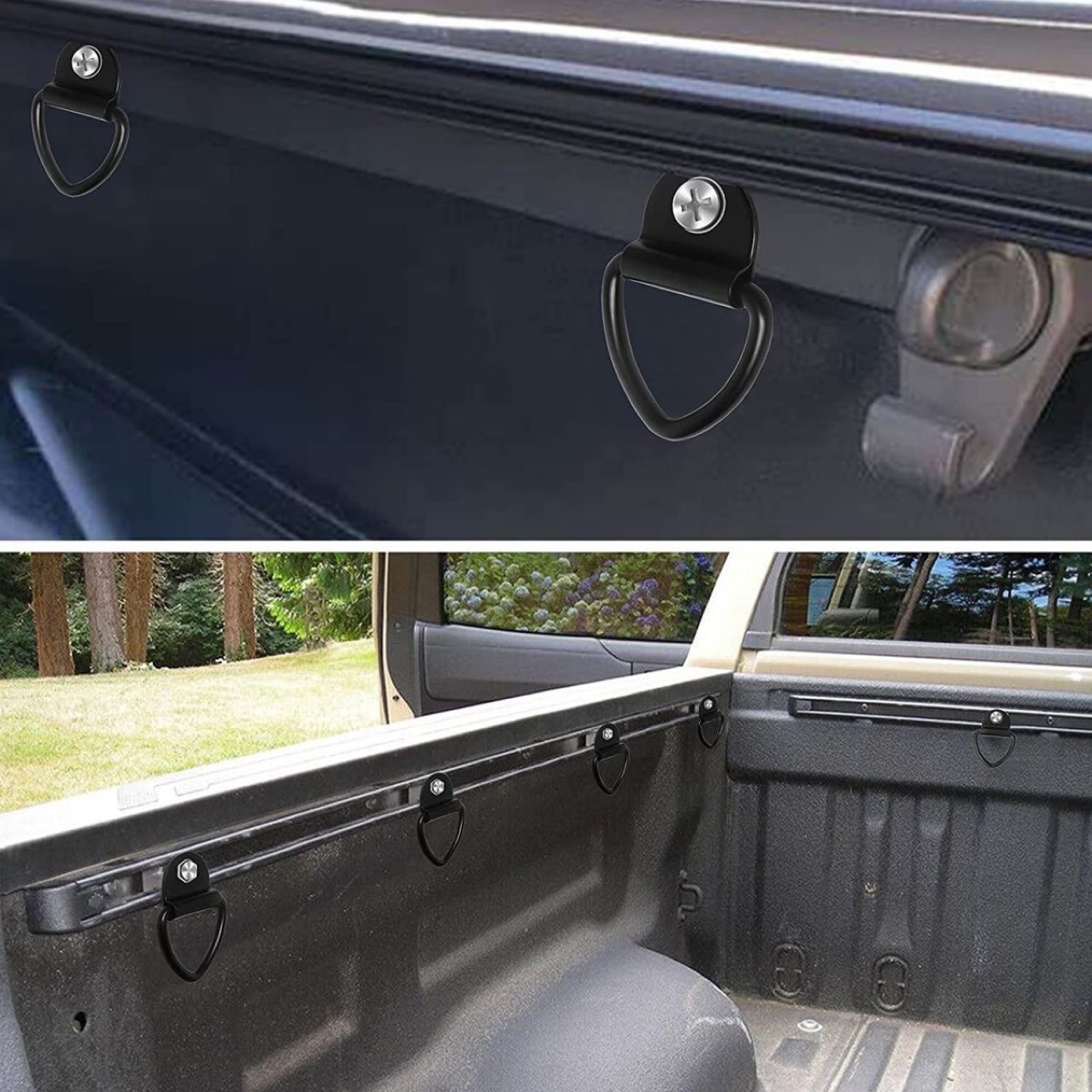 Cross-border hot sale V-shaped triangle D-shaped pull ring rope ring lying ring floor hook binding buckle cargo fixing ring trailer accessories