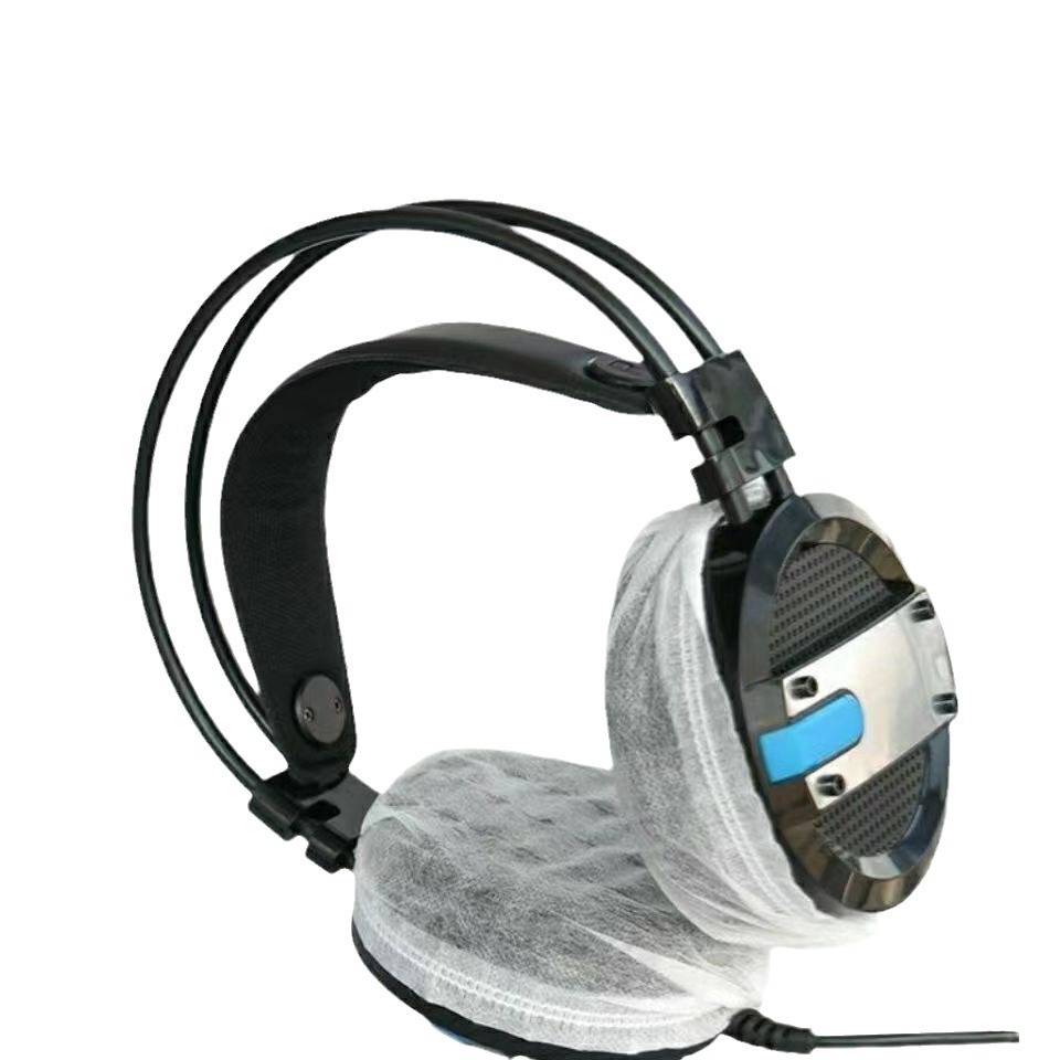 E-sports Internet cafe disposable earphone cover Internet cafe non-woven earphone cover dustproof and sweatproof head-mounted factory wholesale
