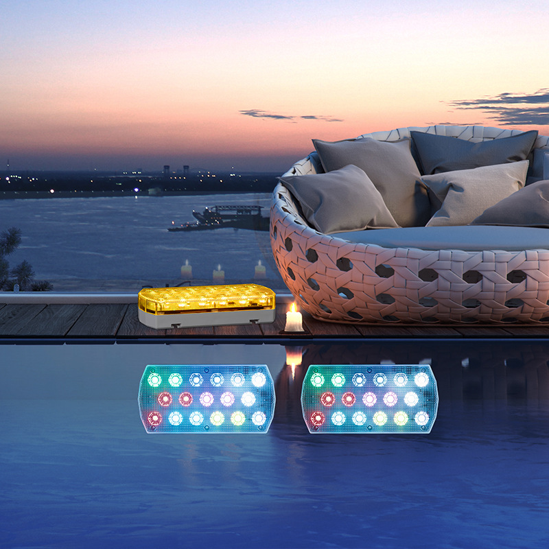 Amazon's New Rechargeable Pool Light Underwater Light Led Landscape Light Pool Light Magnetic Point Control Remote Control Diving Light