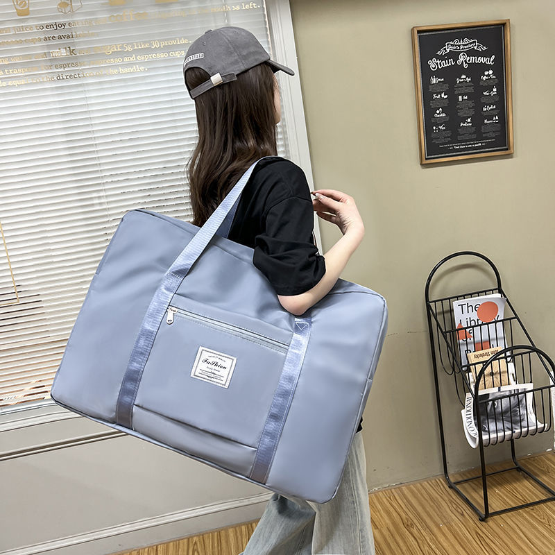 Trolley Travel Storage Bag Large Capacity Portable Luggage Bag Clothes Quilt Twill Oxford Cloth Travel Bag Wholesale