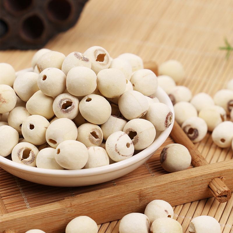 [White Lotus] Xianglian Dry Goods Inch Sanlian Xianglian Large Core Peel White Lotus Seed 500g Core Lotus Seed Dry Goods
