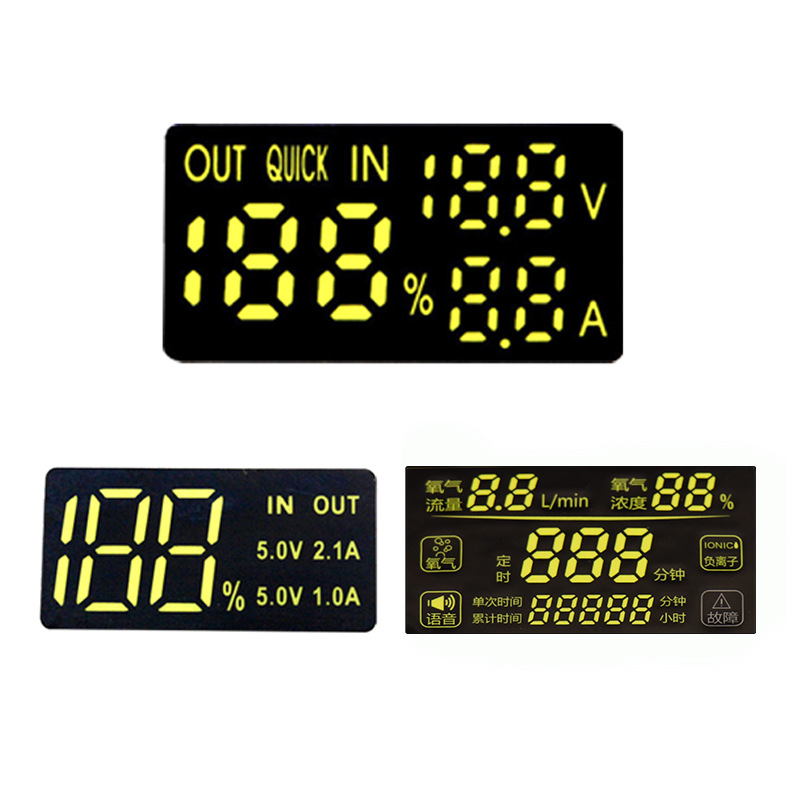 Factory Direct Supply Digital Tube Led High-Brightness Black Background White Text Voltage Percentage Digital Display Mold Opening Customization