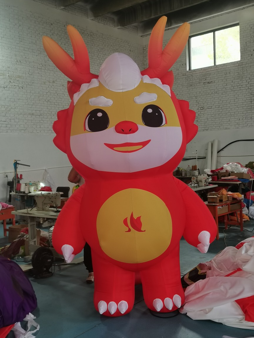 2025 New Year God of Wealth Inflatable Cartoon Inflatable Model Year of the Snake Beautiful Chen Fuwa Fu Lu Shou Jubilee Year of Prosperity National Style Model