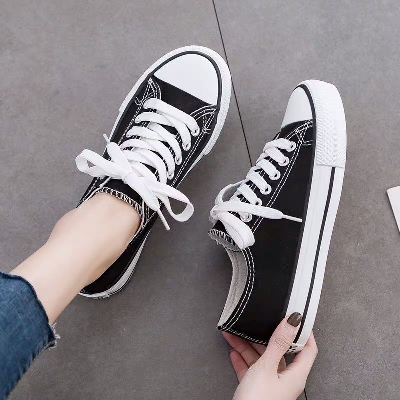 Wholesale 2025 Spring and Autumn Classic Canvas Shoes Women's Shoes Student Korean Style White Shoes Couple Style Men's Shoes Casual Sneakers