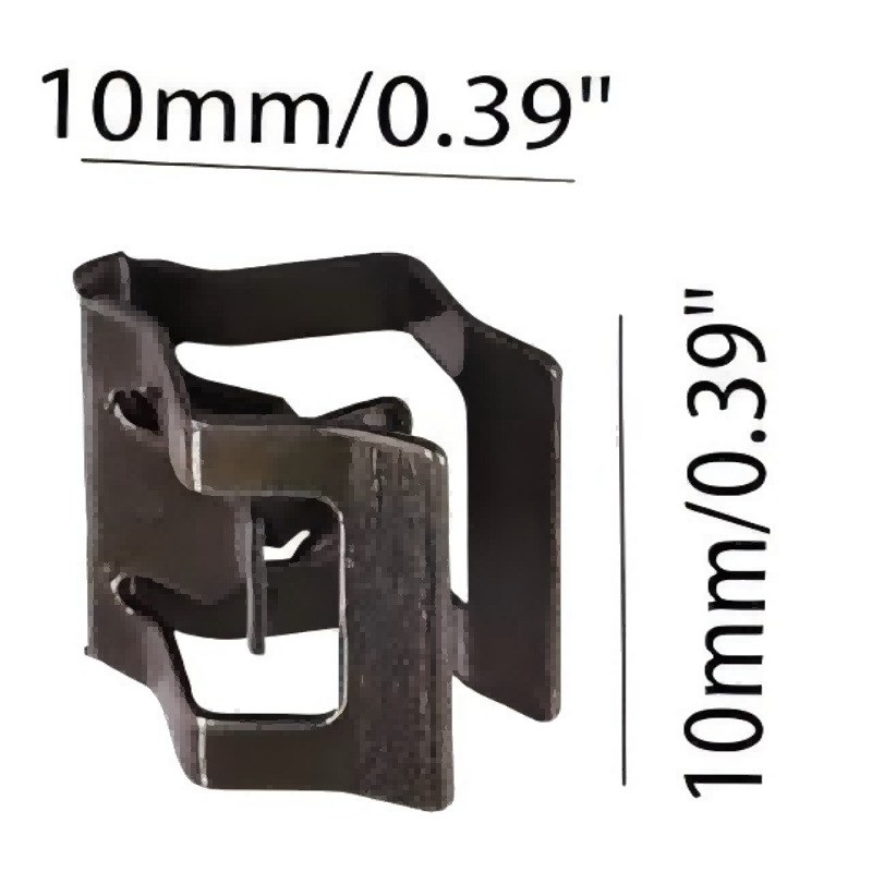 Car Metal Buckle U-Shaped Iron Clip Clip Galvanized V-Shaped Instrument Panel Steel Clip Buckle Seat Buckle Door Panel Buckle