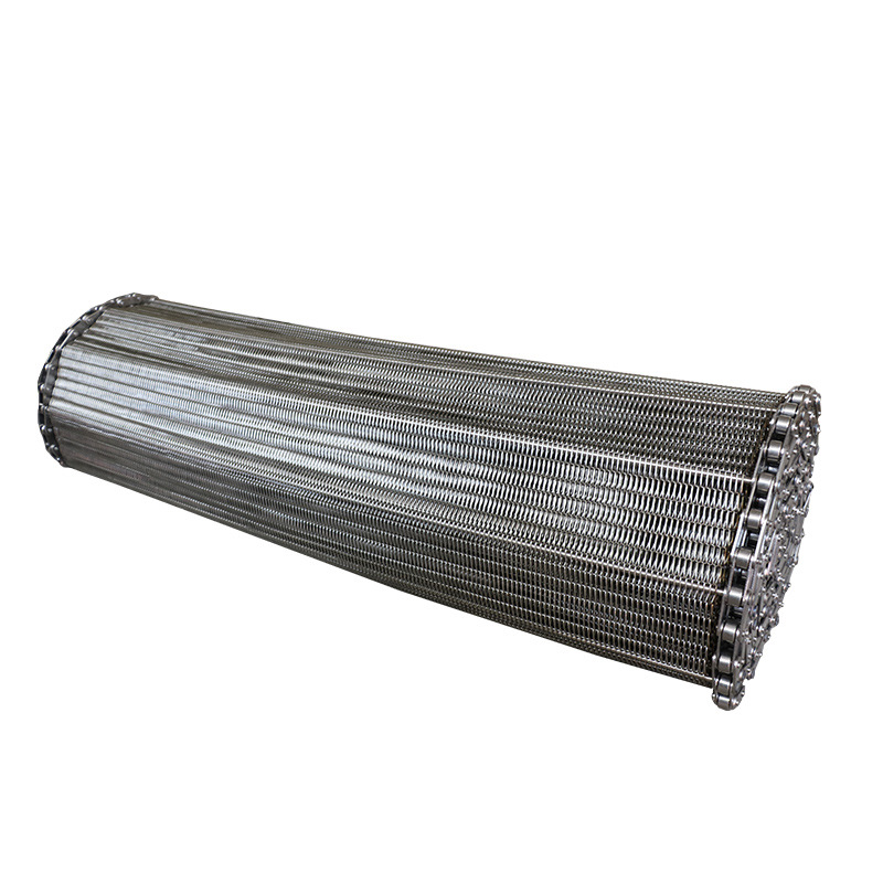 Direct supply stainless steel mesh belt food drying and cleaning line annealing furnace steel wire galvanized mesh chain chain mesh belt